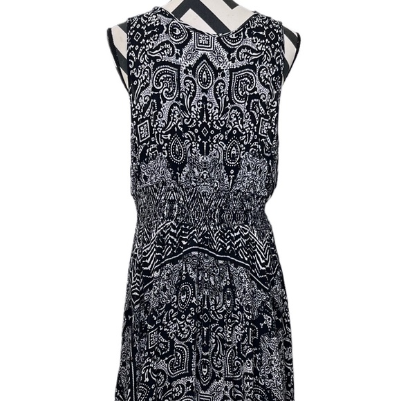 Bila Boho Printed Handkerchief Sz L Sleeveless Maxi Dress - Picture 10 of 12